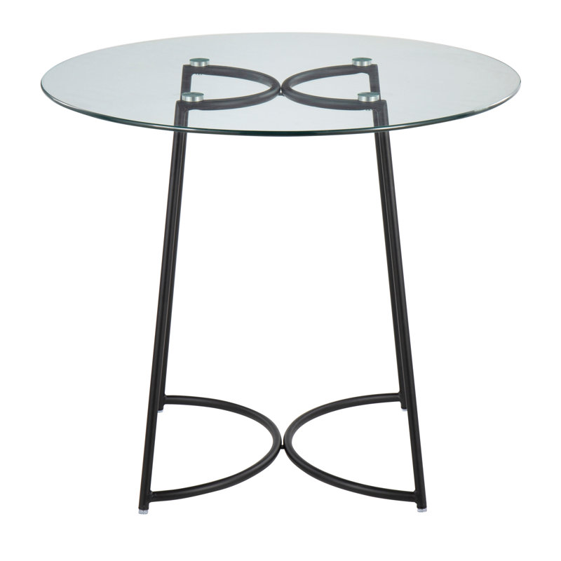 Table de salle à manger contemporaine, Noir