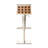 Angelinea Upholstered Adjustable Height Counter Extra Tall Stool with Metal Frame
