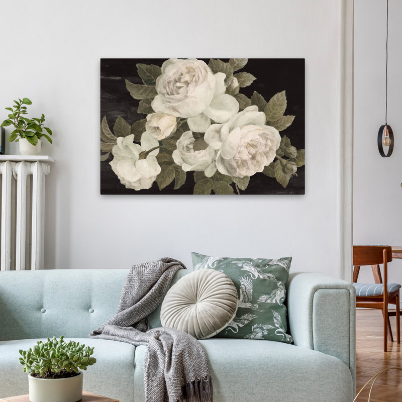 Fleurs florales - Roses antiques, H 24 po x l 36 po