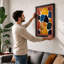 Mosaic Fragments Geometric - Framed Print-1647149390-1647149415