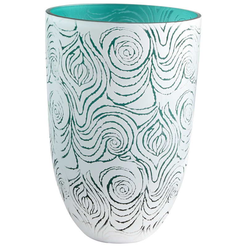 Vase de table Destin, H 11,5 po x l 7,5 po x P 7,5 po