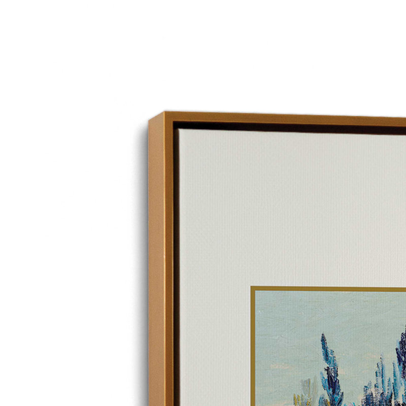 Jardin Van Gogh à Arles, H 12,75 po x l 8,75 po x P 1,75 po, Cadre flottant or poli