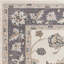 Tapis floral gris et ivoire Ajoni-1451343517