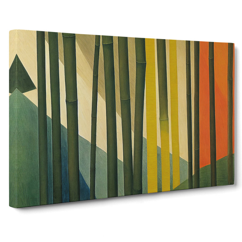 Stupendous Abstract Bamboo Forest - Wrapped Canvas, 40cm H x 60cm W x 3cm D