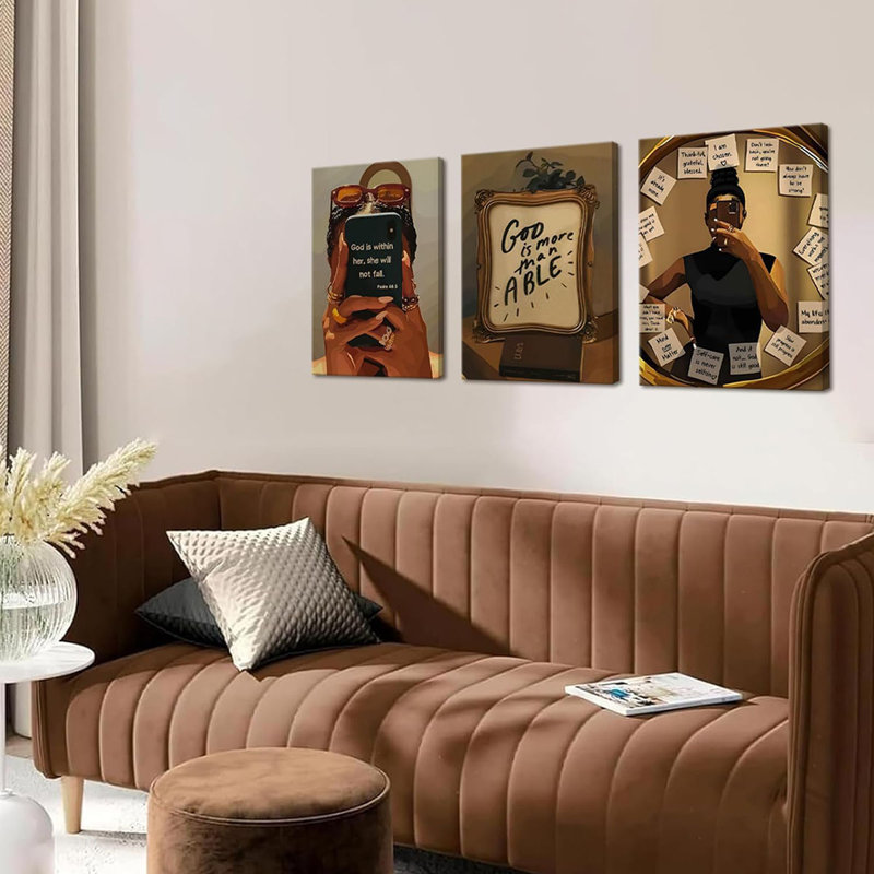 3 Piece Wrapped Canvas Set