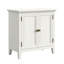Buffet à 2 portes 27,5 "de largeur blanc grisâtre et bohémien