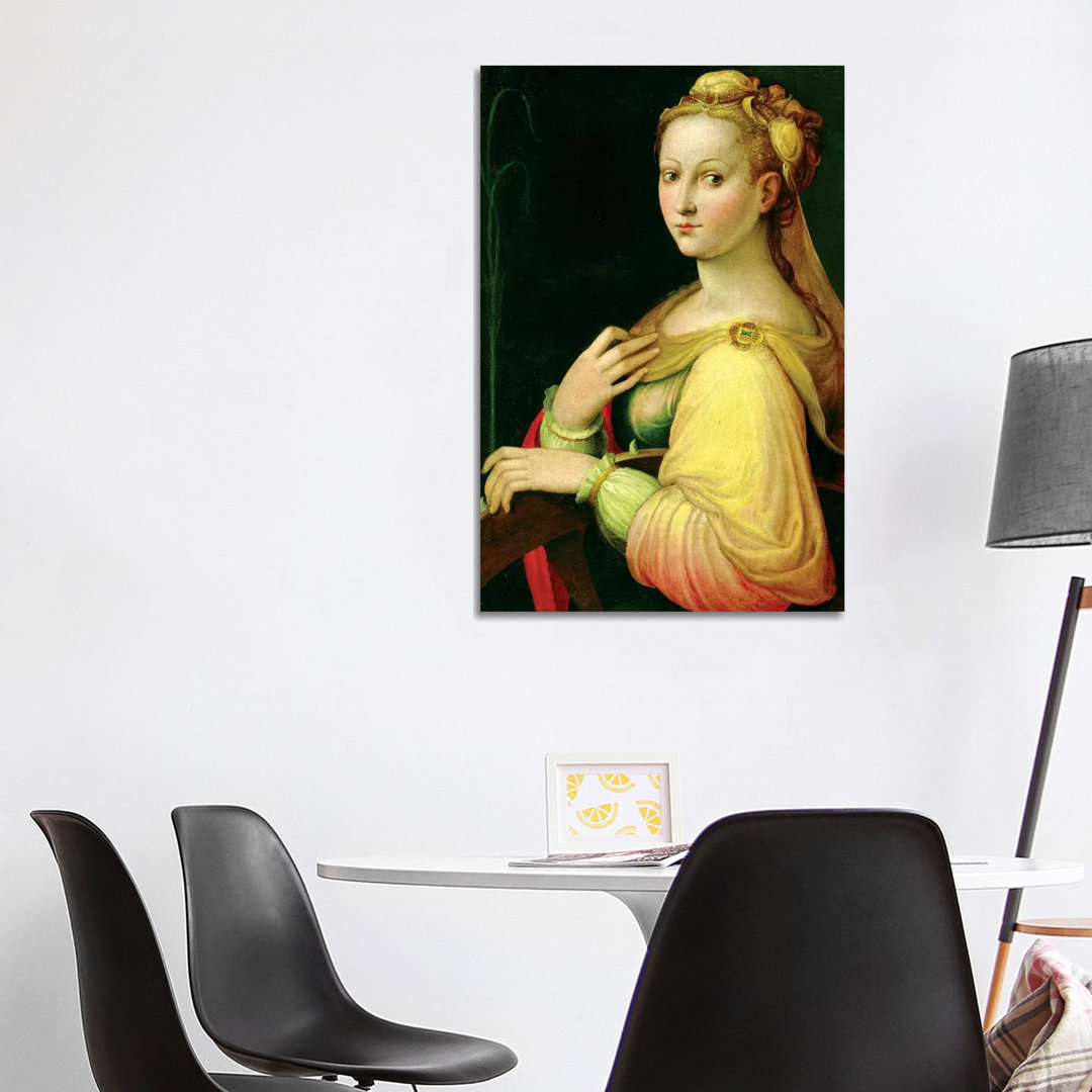 St. Catherine Of Alexandria by Barbara Longhi - Wrapped Canvas Painting