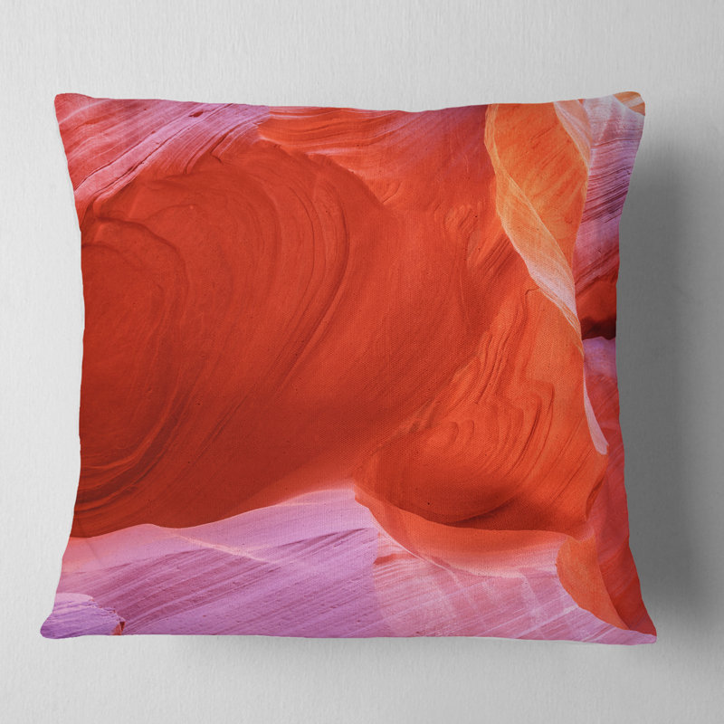 Coussin Antelope Canyon, 18 po x 18 po, Coussin décoratif