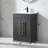 Kwamain 24" Modern Free-standing Single Bathroom Vanity With Ceramic Top