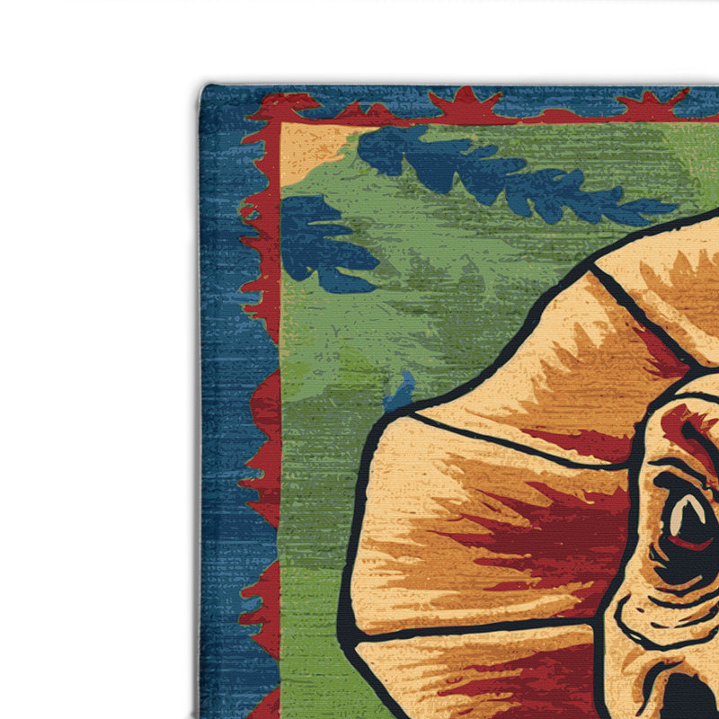 Tapis intérieur et extérieur mauve Dinosaurs, Rectangulaire 8 pi x 10 pi