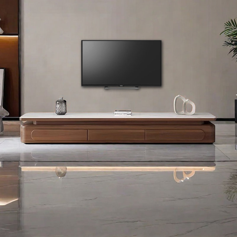 Meuble télé simple et moderne, L 86,60 po