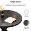 Table ronde 37,4 po noire
