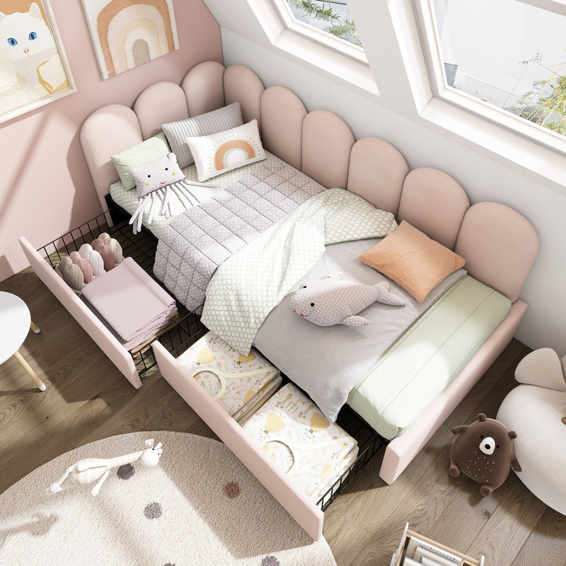 Solid Wood Daybed, Pink