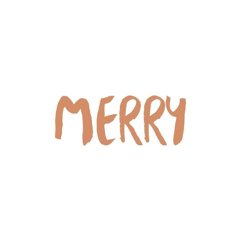 « Merry » par Orara studio-impression d’art textuel, Pas de tapis, H 40 po x l 60 po x 1,5 po, Toile tendue