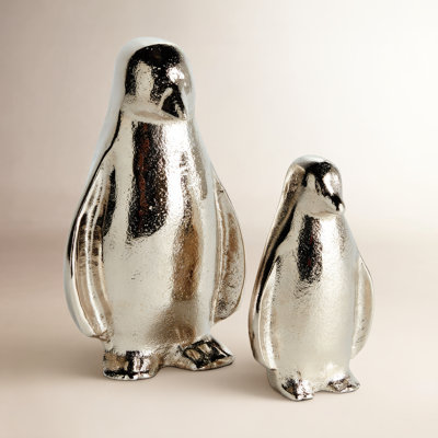 2-Piece Penguin Sculpture