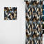 Perspectives mosaïques rétro noires et dorées - Rideau abstrait - Velours obscurcissant - 1 panneau-107590872