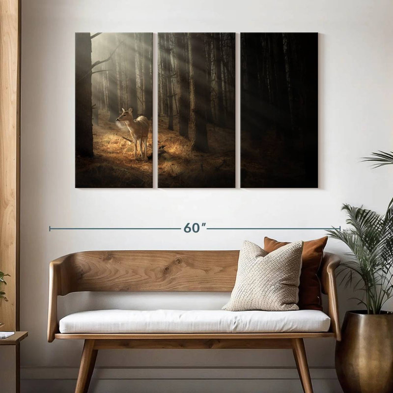 Forest Deer, 32" H x 50" W