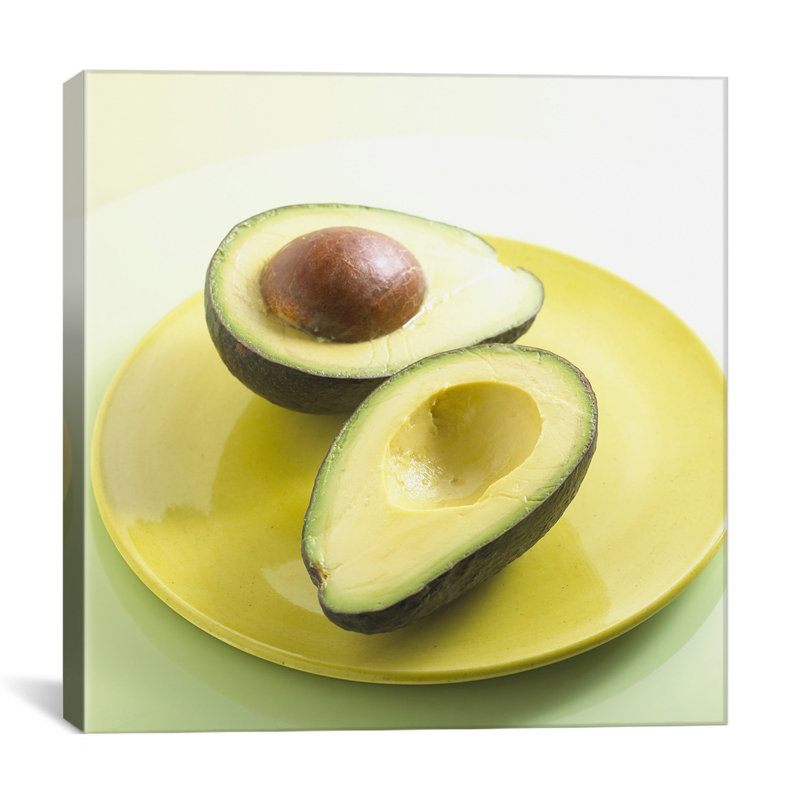 « slice » sur une plaque, reproduction de photo sur toile, H 18 po x l 18 po x P 1,5 po
