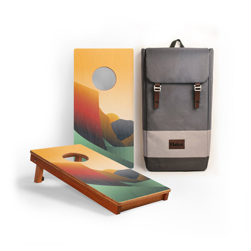 Planches de cornhole en acajou Yosemite National Park, H 24 po x l 12 po x P 2 po