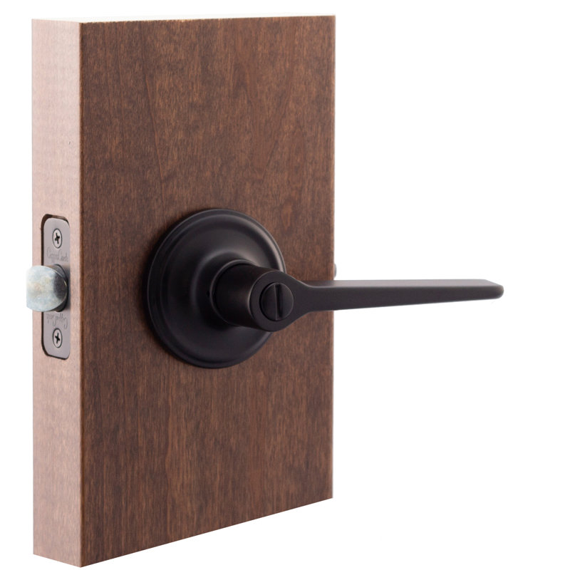 Poignée de porte résidentielle de style moderne Mid-Century, Noir