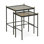 Great South Bay Glass Nesting End Table