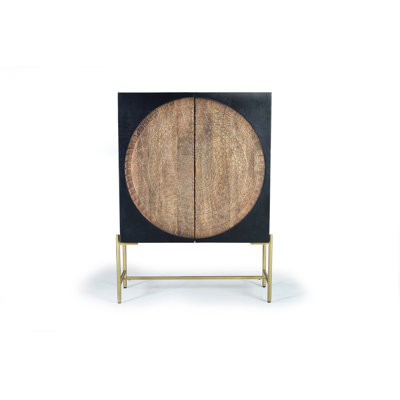 Larned Solid Wood 2 -Door Accent Cabinet