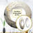 Grey Beige Meditative Movement I - Abstract Spirals Mirror, Modern Round Unique Wall Mirror, Printed Metal Art-99621605