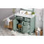 Meuble-lavabo moderne 36 po vert clair avec lavabo en céramique-848236302