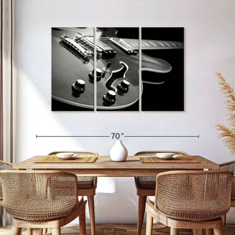 Abarca Monochrome Electric Guitar, 36" H x 57" W