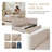 VARELON Durable Upholstered Storage Daybed Twin/Full Size with 2 Drawers - No Box Spring Needed-8498289-8498253