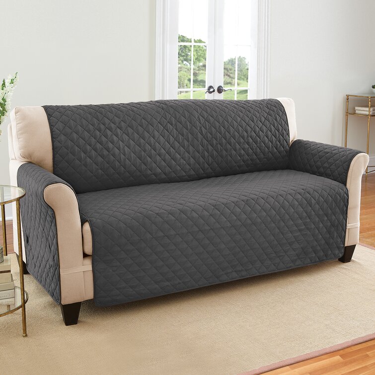 Polyester T-Cushion Sofa Slipcover
