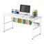 Bureau d'ordinateur avec tablettes ouvertes Sandita, bureau de rangement universel bureau / maison, bureau d'ordinateur avec bureau-18493613