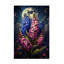 Art sur toile, jacinthe lunaire rose et bleue 1-104292232