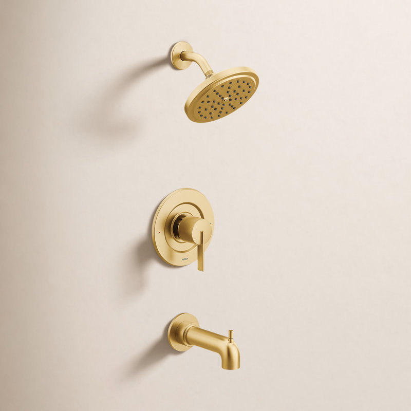 Cia Brushed gold Posi-Temp tub/shower, Brushed Gold