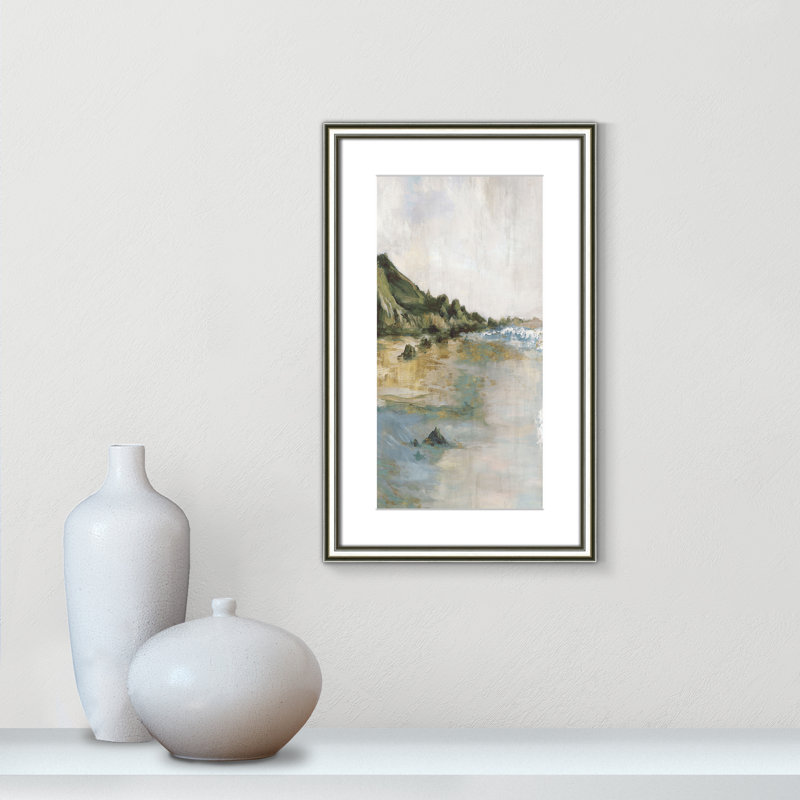 Impression «Tide’s Edge» par Casa Fine Arts, H 22,25 po x l 14,25 po x P 0,875 po, Reproduction encadrée avec passe-partout