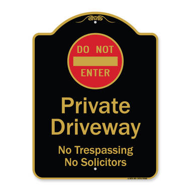 Signmission Designer Series Sign - No Soliciting Loitering