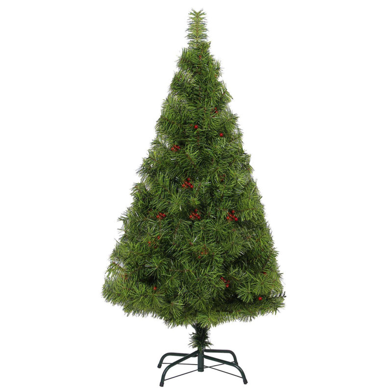 Lighted Artificial Christmas Tree, 7 ft.