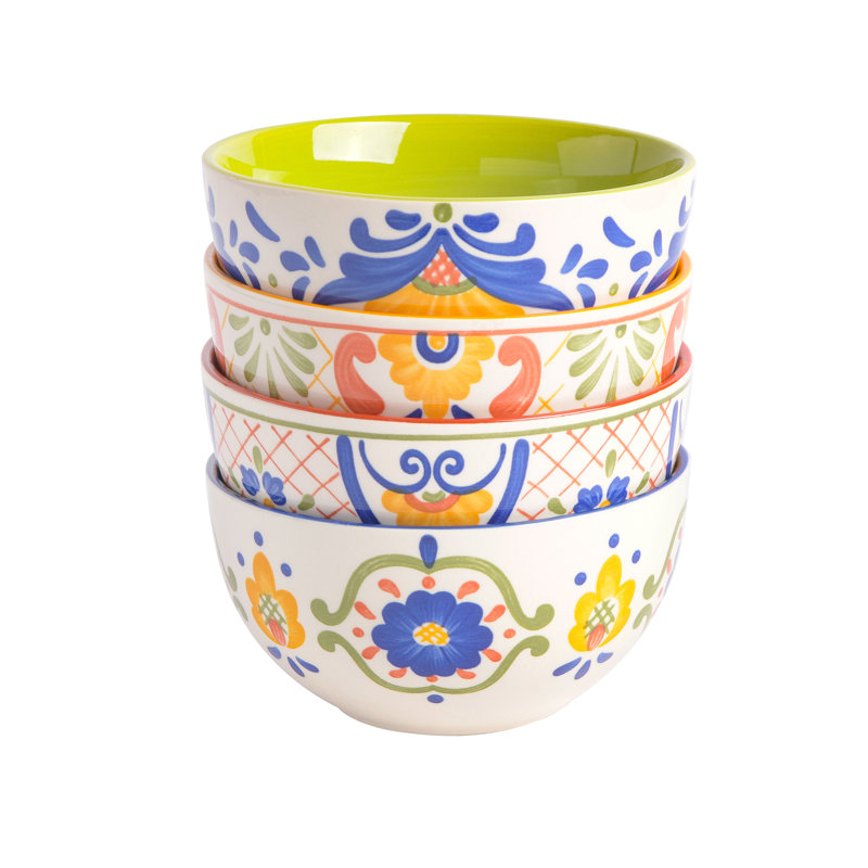 4 Piece 24 oz. Cereal Bowl Set