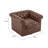 Lawrence Chesterfield Upholstered Swivel Club Chair-496064907