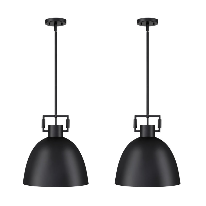 1 - Light Dome Pendant, Black