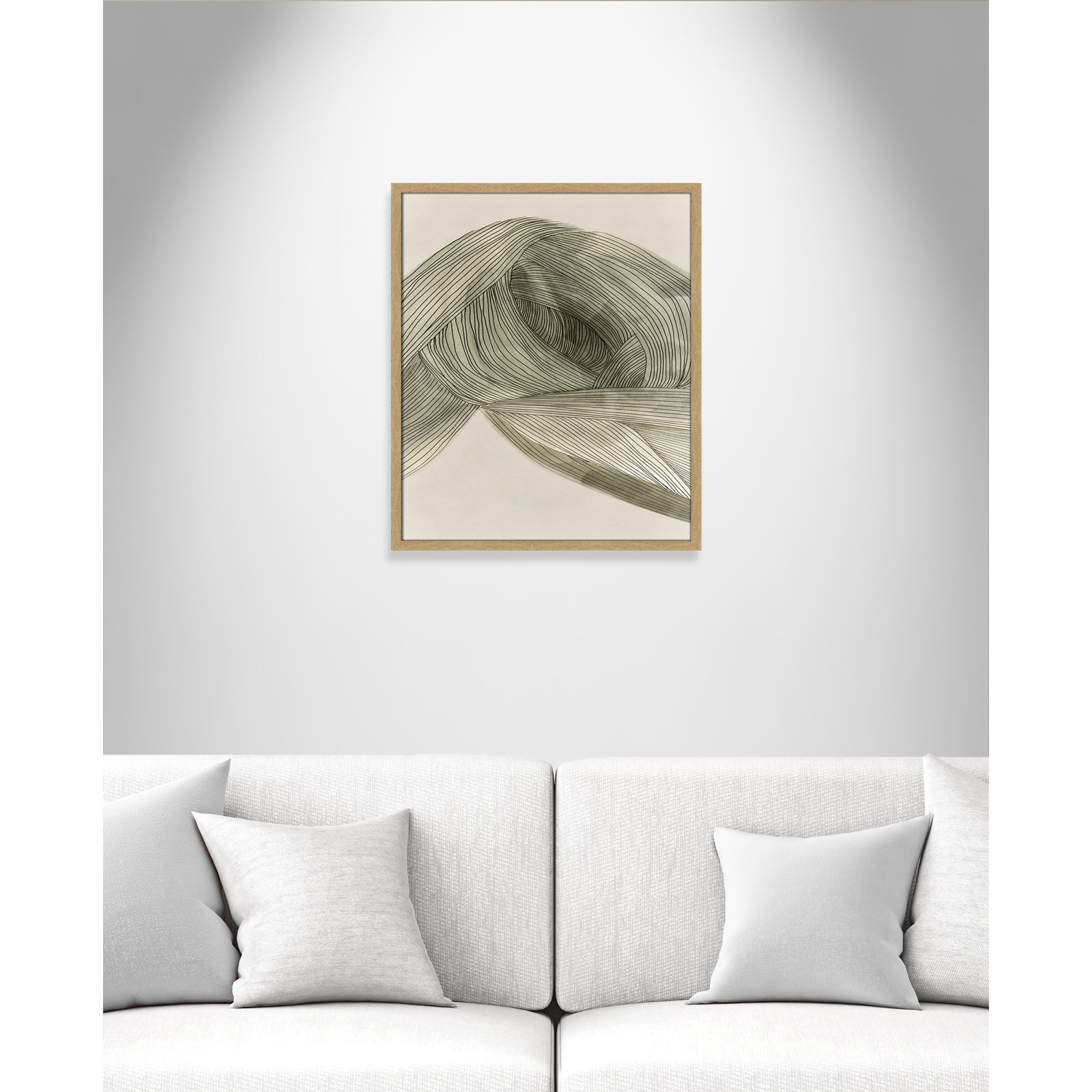 Arnell "Dreaming in Pastel I" Painting, 25.5" H x 21.5" W x 0.75" D, Natural