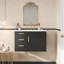 Armoire de salle de bain murale avec lavabo en céramique, portes à fermeture douce et tiroirs pour un rangement moderne et peu encombrant-1373652970