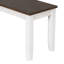 Ensemble de table de salle à manger de style rustique 6 pièces avec 4 chaises ergonomiques et un banc