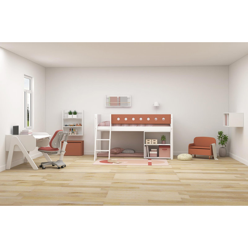 White Loft Bed Bed Frame, 151 x 210 cm