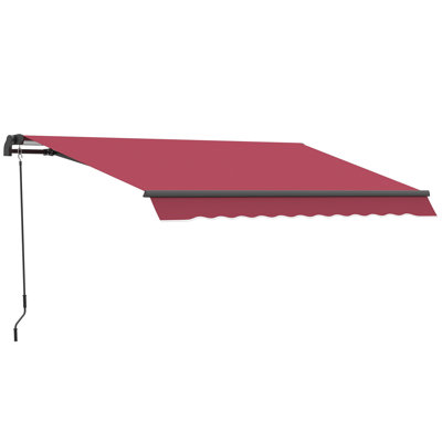 Outsunny 10' X 8' Retractable Awning