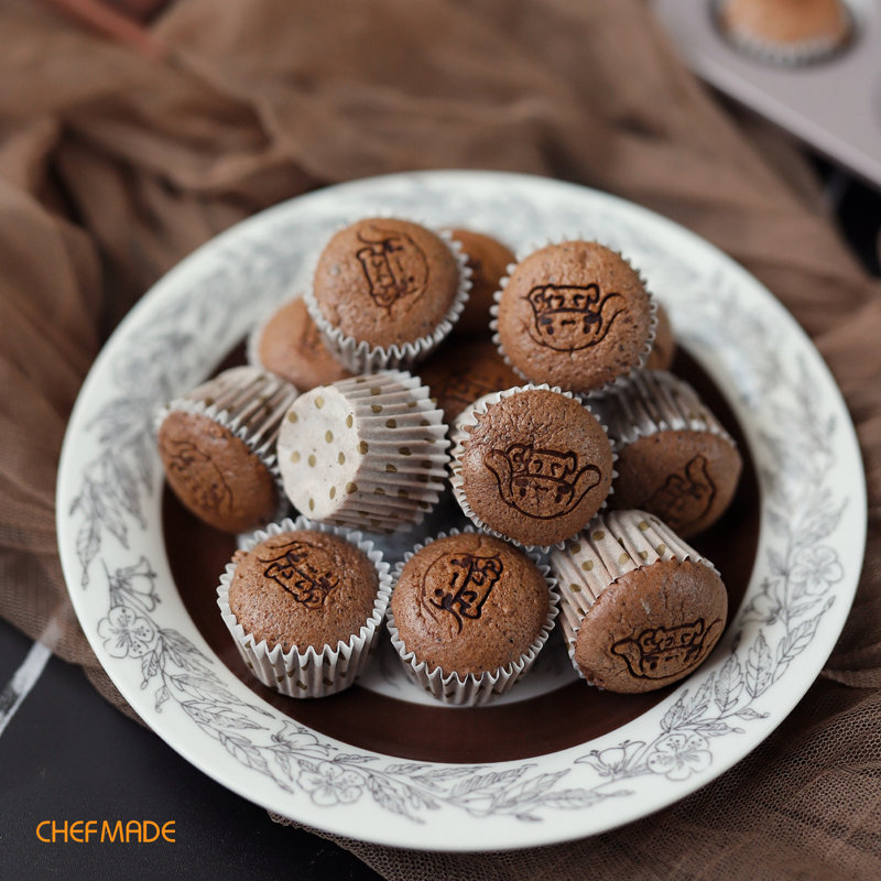 CHEFMADE 20 Cavity Mini Muffin Pan Tiny Cupcake Pan