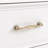 White Solid + Manufactured Wood Accent Cabinet