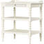 Table de chevet ouverte Arbenita avec plateau coulissant - Blanc lin-1899088999
