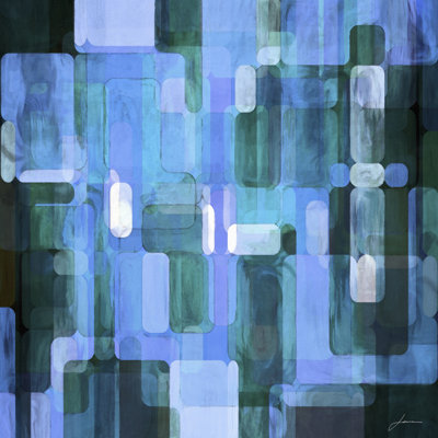 Modular Tiles III - Wrapped Canvas Painting