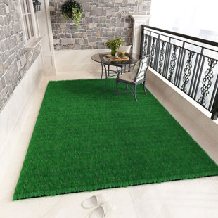 Artificial Grass Mat 10 x 10 Dark Green Realistic Fake Turf for Garden  Lawn Decoration Sand Table 2pcs